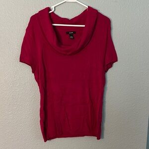 Alfani Magenta Cowl Neck Sweater Blouse
